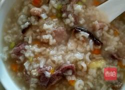 胡萝卜冬菇瘦肉粥的做法图解4