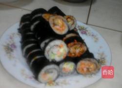 两个口味的紫菜包饭的做法图解5