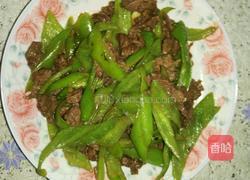 青椒炒牛肉的做法图解6