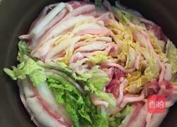 白菜梅花肉千层锅的做法图解6