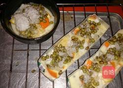 橙香绿豆花椰奶布丁的做法图解2