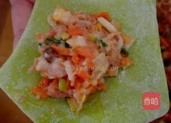 彩色蔬菜梅花饺的做法图解6
