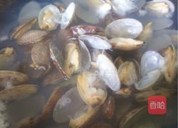 红酒烧花甲海贝的做法图解3