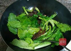 罐头豆鼓鲮鱼炒芥菜的做法图解3