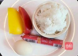 三色炒饭的做法图解1