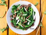 芥蓝炒牛小排