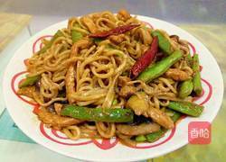 鸡丝豆角焖面的做法图解13