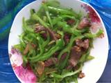 青椒丝炒肉
