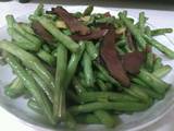湖南熏腊肉炒豆角