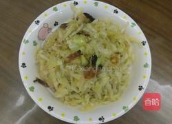 湖南熏腊肉炒包菜的做法图解8