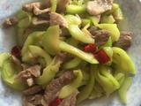 西葫芦小炒肉片