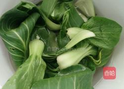 豆腐烧油菜的做法图解3