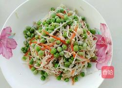 蒜香青豆拌金针菇的做法图解9