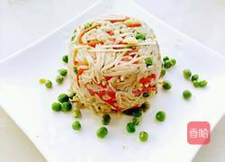 蒜香青豆拌金针菇的做法图解14