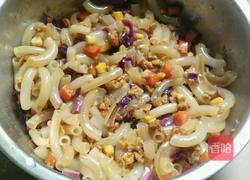 蔬菜肉末拌通心粉的做法图解6