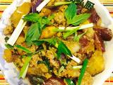 虾肉末九层塔香草茄子