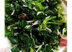 小鱼凉拌菠菜的做法图解5
