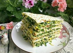 野蒜鸡蛋菜饼