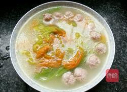 瓜花肉丸的做法图解4
