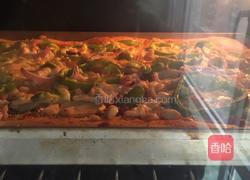 鸡肉杏鲍菇披萨的做法图解13
