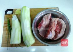 瓠子蹄膀汤的做法图解1