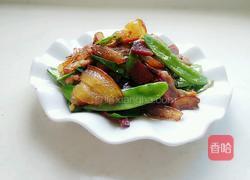 豌豆片炒腊肉的做法图解9