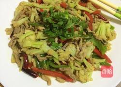 花菜炒肉的做法图解5