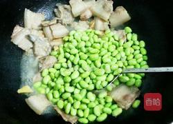 五花肉煮毛豆的做法图解4
