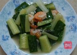 黄瓜炒虾仁的做法图解6