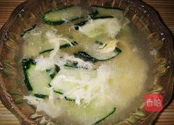 黄瓜鸡蛋汤的做法图解5