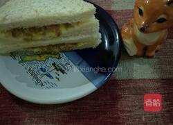 鸡蛋肉松三明治的做法图解10