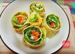 鸡蛋蔬菜卷的做法图解7