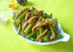 蒜苗炒肉