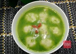 菠菜鱼丸汤的做法图解5