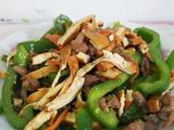 香干青椒炒肉丝