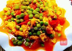 西红柿炒鸡蛋豌豆的做法图解12