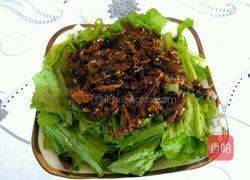 豆豉鲮鱼拌油麦菜的做法图解8