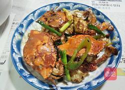 葱姜炒蟹的做法图解6
