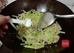 肉丝炒芹菜的做法图解5