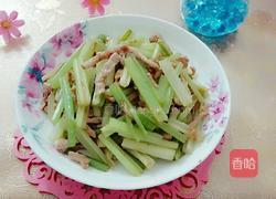 肉丝炒芹菜的做法图解6