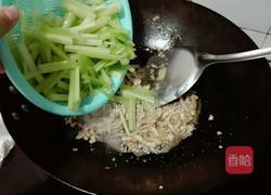 肉丝炒芹菜的做法图解4