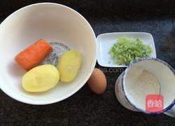 葱香土豆鸡蛋饼的做法图解1