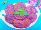 平底锅紫薯饼