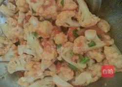 西红柿炒花菜的做法图解5