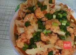 西红柿炒花菜的做法图解6