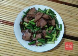 蒜苔炒腊肉的做法图解5