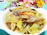 莴苣炒平菇
