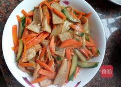 胡萝卜青瓜炒鱼饼的做法图解8