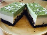抹茶红豆慕斯