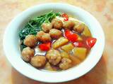 菠萝咕噜肉盖浇面
